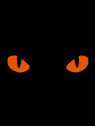 M-TAC Naszywka Kocie Oczy CAT EYES LASER Cut Multicam-czerwona Fluorescencyjna