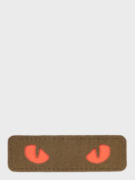M-TAC Naszywka Kocie Oczy CAT EYES LASER Cut Coyote-czerwona Fluorescencyjna