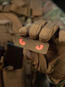 M-TAC Naszywka Kocie Oczy CAT EYES LASER Cut Coyote-czerwona Fluorescencyjna