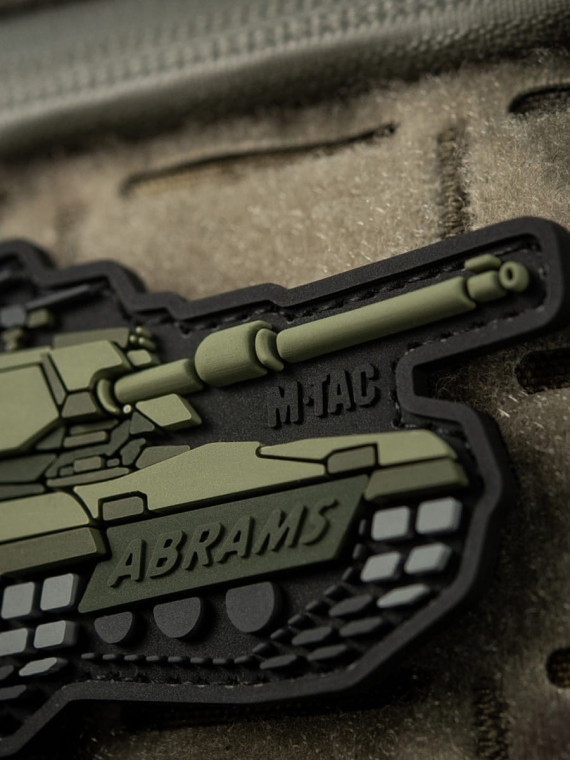 M-TAC Naszywka 3D Czołg ABRAMS PVC 10 x 4,8 cm Oliwkowa