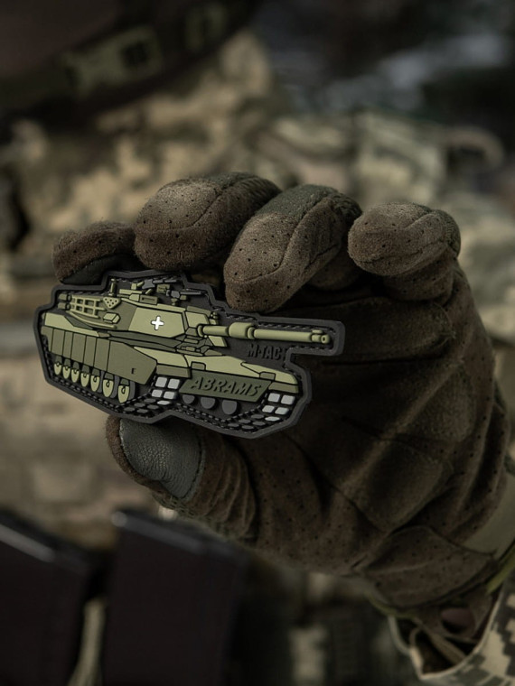 M-TAC Naszywka 3D Czołg ABRAMS PVC 10 x 4,8 cm Oliwkowa