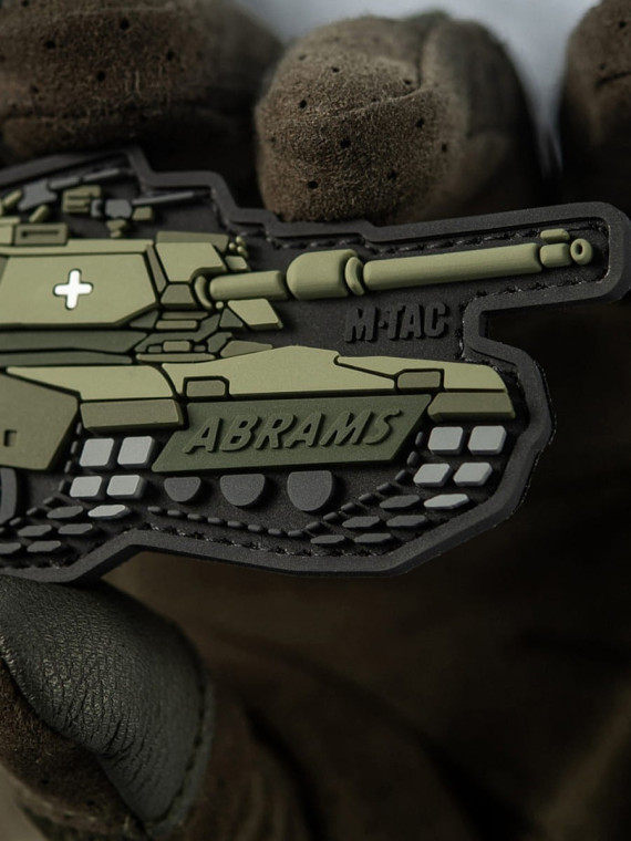 M-TAC Naszywka 3D Czołg ABRAMS PVC 10 x 4,8 cm Oliwkowa