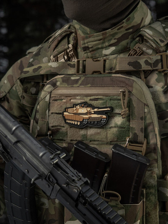 M-TAC Naszywka 3D Czołg ABRAMS PVC 10 x 4,8 cm Coyote