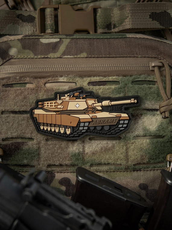 M-TAC Naszywka 3D Czołg ABRAMS PVC 10 x 4,8 cm Coyote