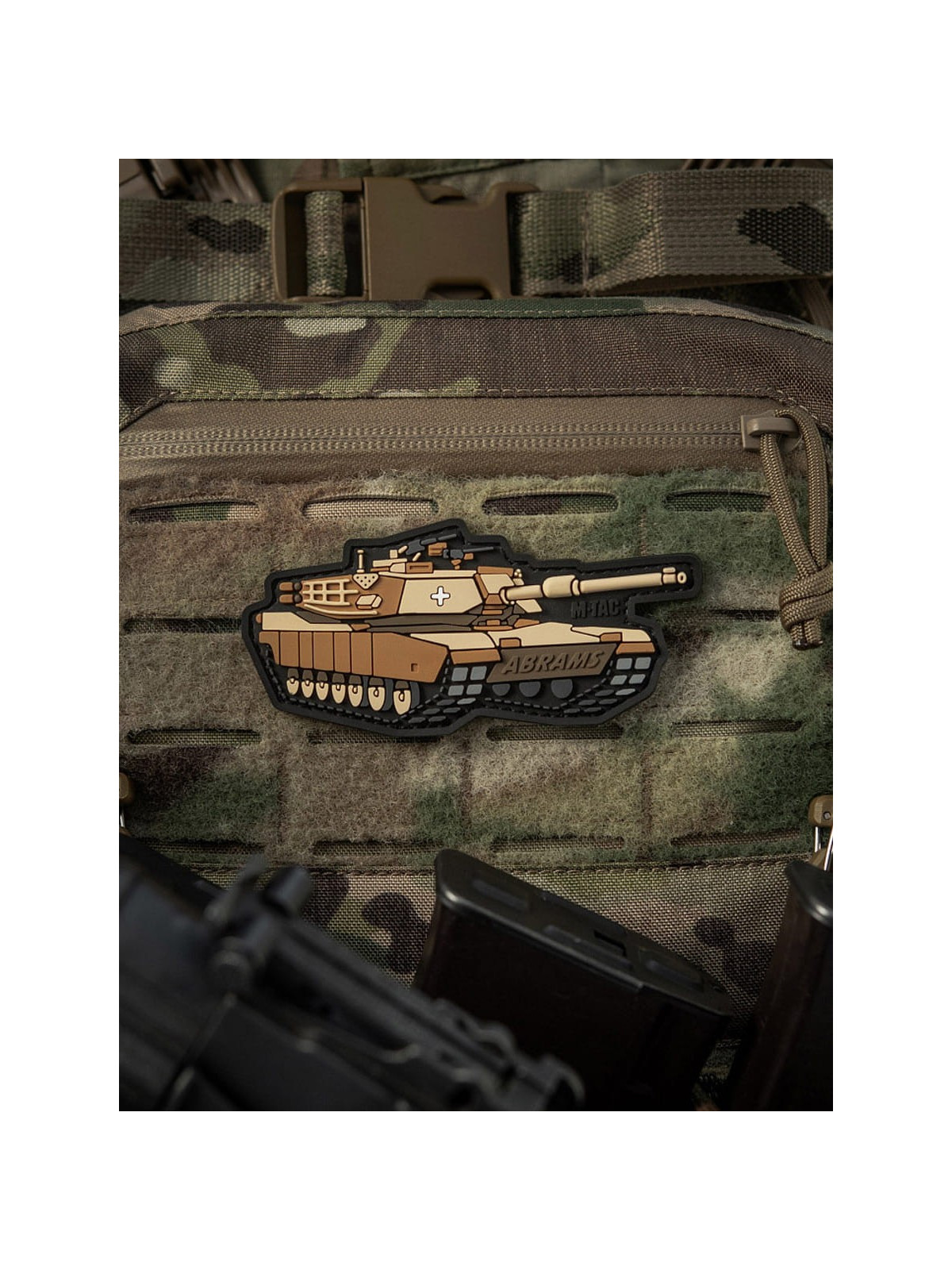 M-TAC Naszywka 3D Czołg ABRAMS PVC 10 x 4,8 cm Coyote