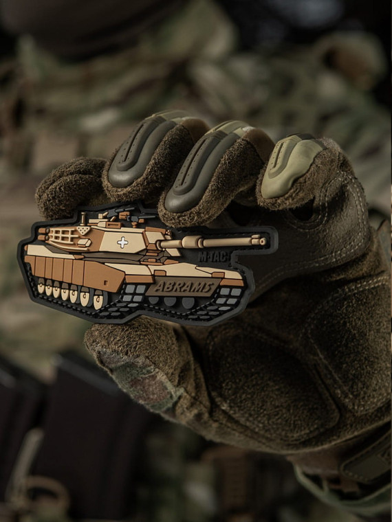 M-TAC Naszywka 3D Czołg ABRAMS PVC 10 x 4,8 cm Coyote