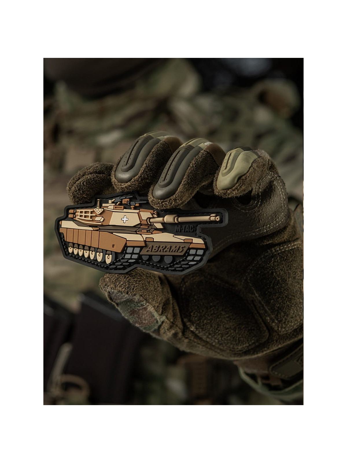 M-TAC Naszywka 3D Czołg ABRAMS PVC 10 x 4,8 cm Coyote