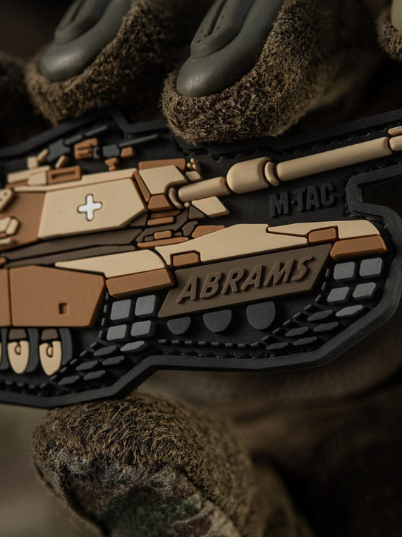 M-TAC Naszywka 3D Czołg ABRAMS PVC 10 x 4,8 cm Coyote