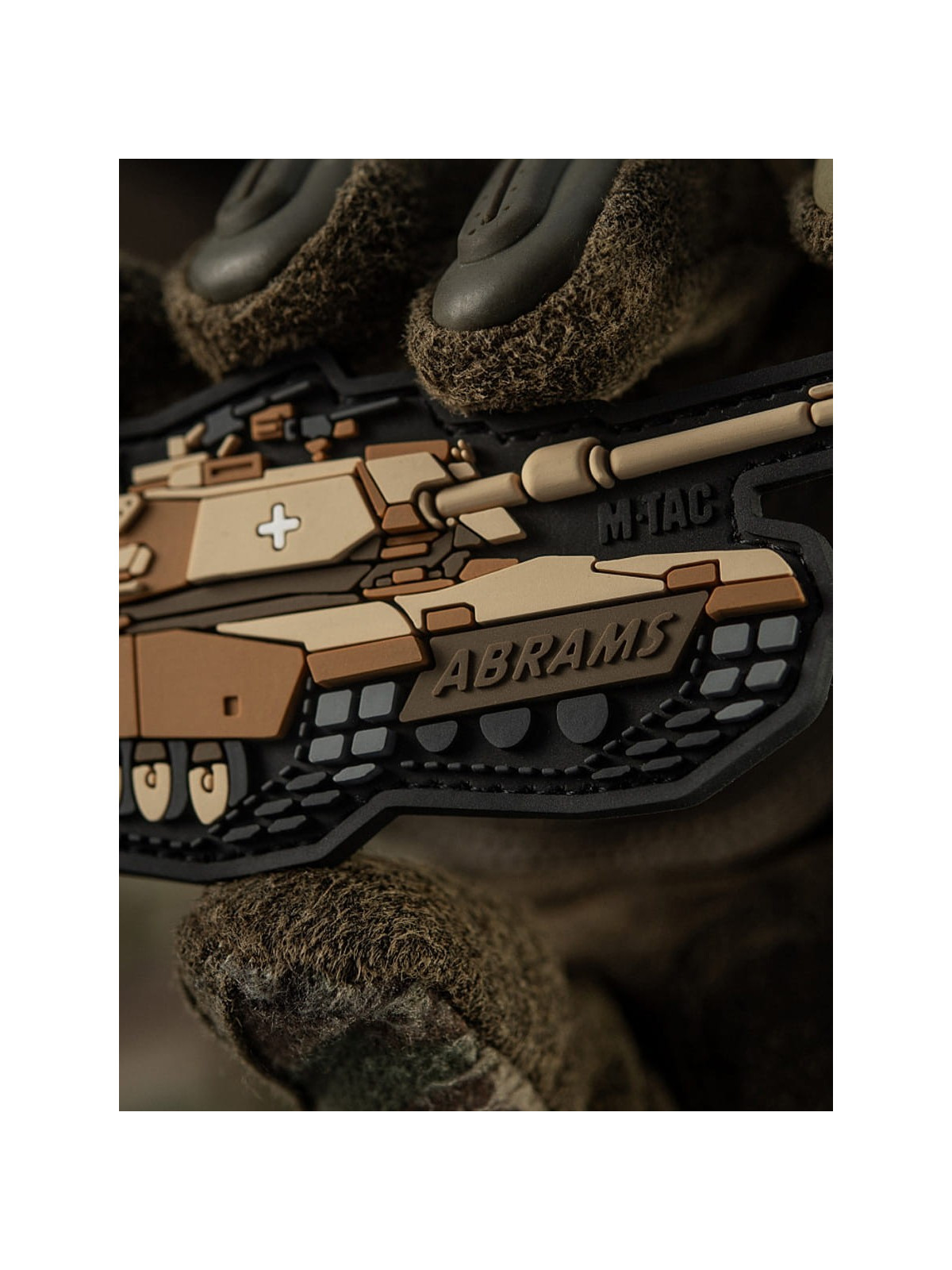 M-TAC Naszywka 3D Czołg ABRAMS PVC 10 x 4,8 cm Coyote