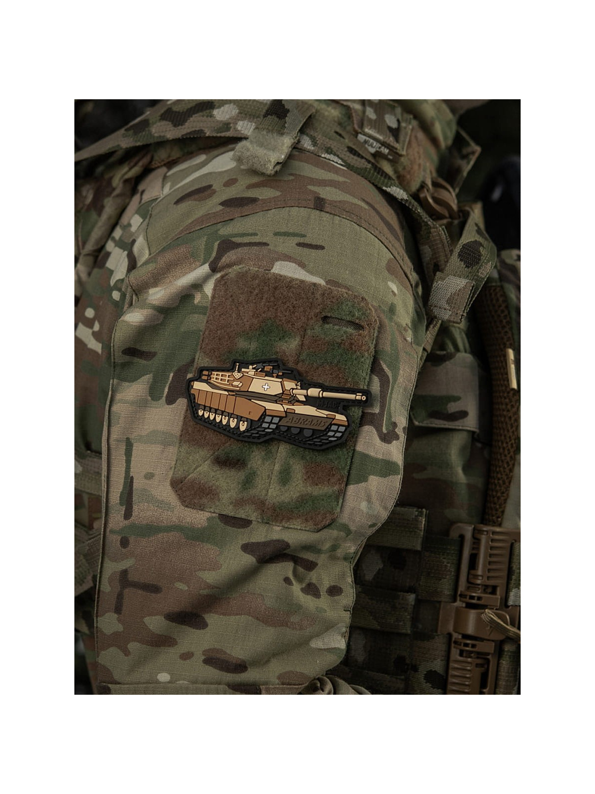 M-TAC Naszywka 3D Czołg ABRAMS PVC 10 x 4,8 cm Coyote