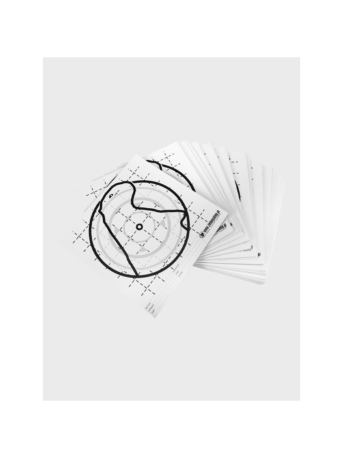 SCALP Tarcze Strzeleckie Sportowe Wiatrówkowe 14 x 14 cm 100 sztuk