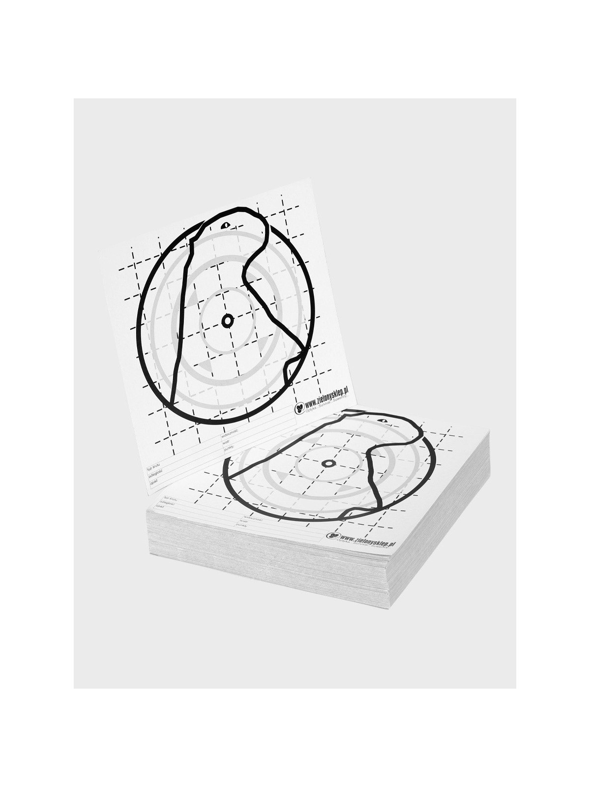 SCALP Tarcze Strzeleckie Sportowe Wiatrówkowe 14 x 14 cm 100 sztuk