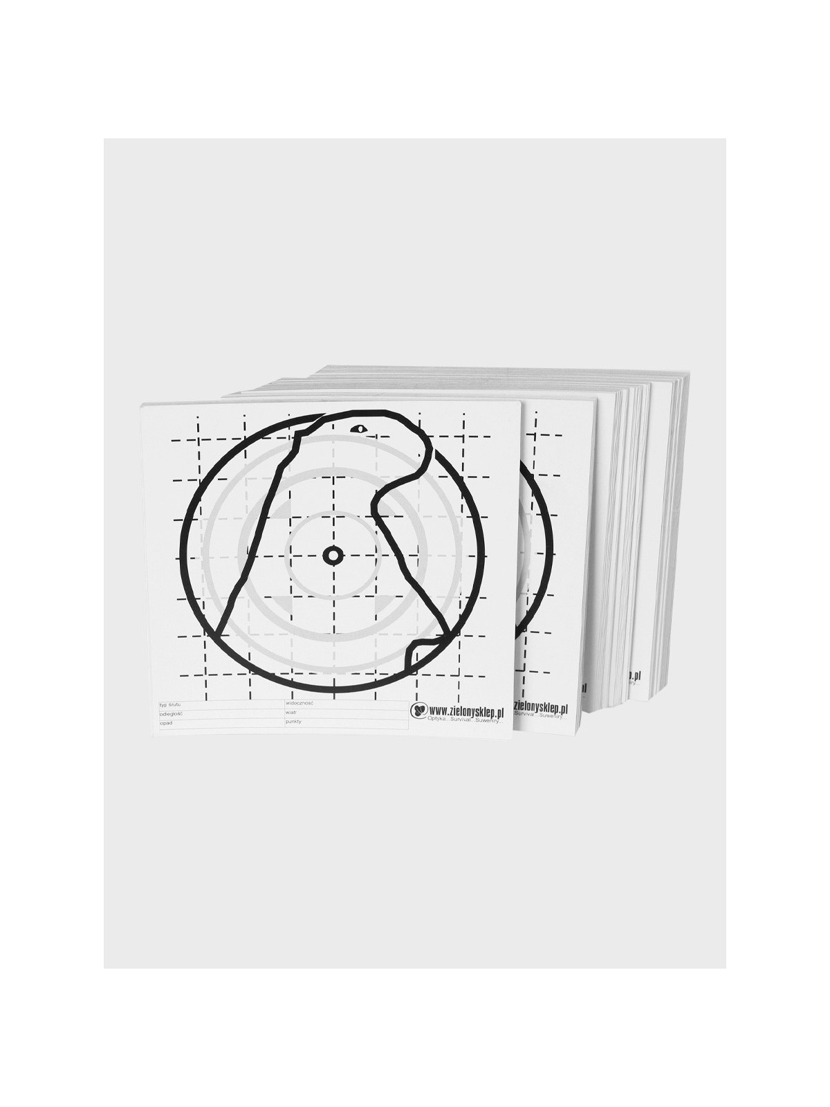 SCALP Tarcze Strzeleckie Sportowe Wiatrówkowe 14 x 14 cm 100 sztuk