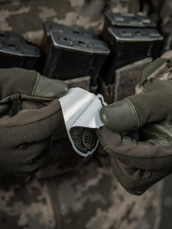 M-TAC Naklejka Operator Czaszka 7,5x6,5 cm Oliwkowa