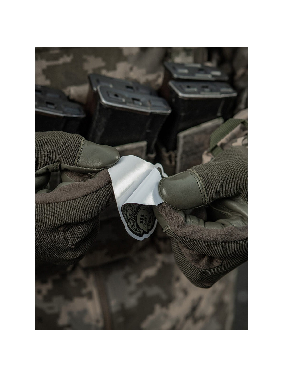 M-TAC Naklejka Operator Czaszka 7,5x6,5 cm Oliwkowa