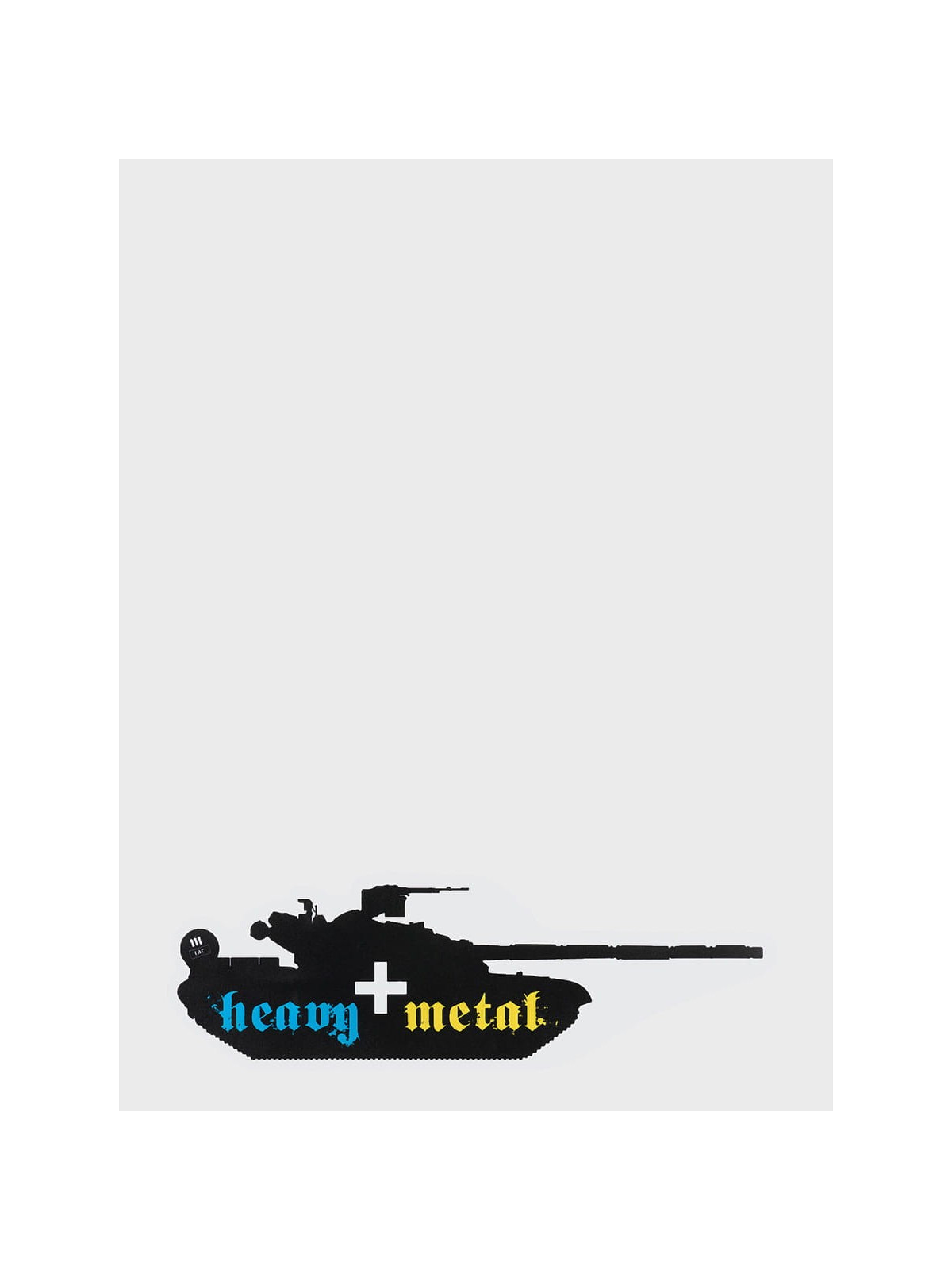 M-TAC Naklejka Heavy Metal Czołg T-64 20,5x6,5 cm Czarna