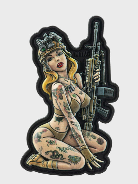 M-TAC Naszywka Tactital Girl Nr5 Hooligan PVC 8,7 x 5 cm