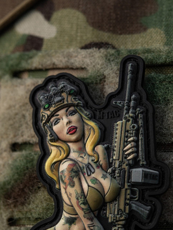 M-TAC Naszywka Tactital Girl Nr5 Hooligan PVC 8,7 x 5 cm