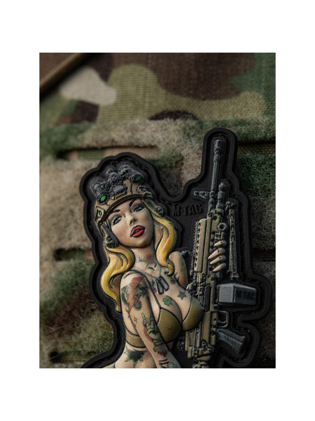 M-TAC Naszywka Tactital Girl Nr5 Hooligan PVC 8,7 x 5 cm