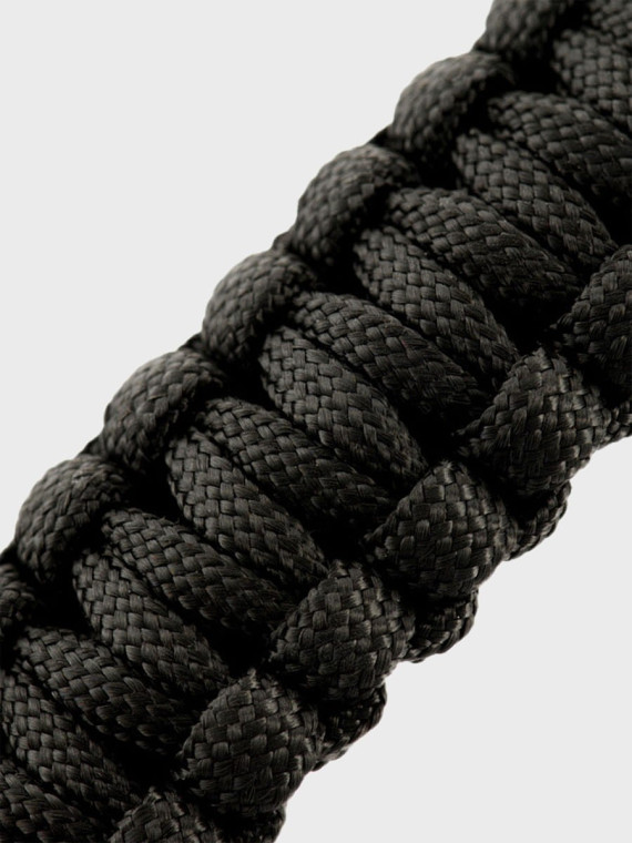 M-TAC Bransoletka Paracord Krzesiwo Kompas Gwizdek Czarna M