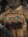 M-TAC Naszywka Tiger Eyes LC PARA Coyote - Oczy niebieskie