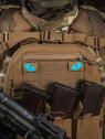 M-TAC Naszywka Tiger Eyes LC PARA Coyote - Oczy niebieskie