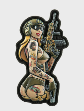 M-TAC Naszywka Tactical Girl Nr4 Tattoo Panther Czarna
