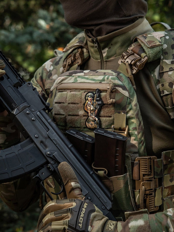 M-TAC Naszywka Tactical Girl Nr4 Tattoo Panther Czarna