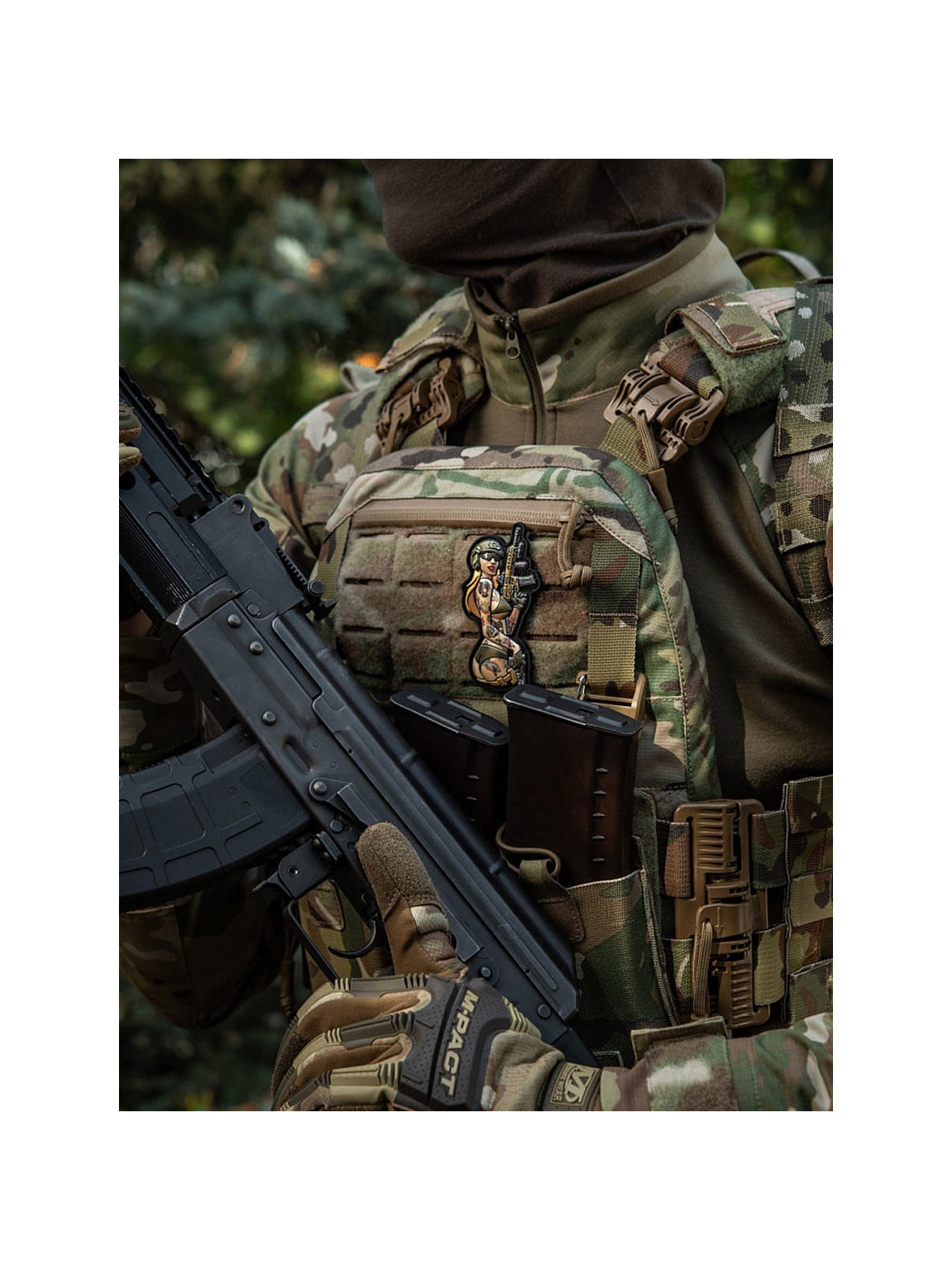 M-TAC Naszywka Tactical Girl Nr4 Tattoo Panther Czarna