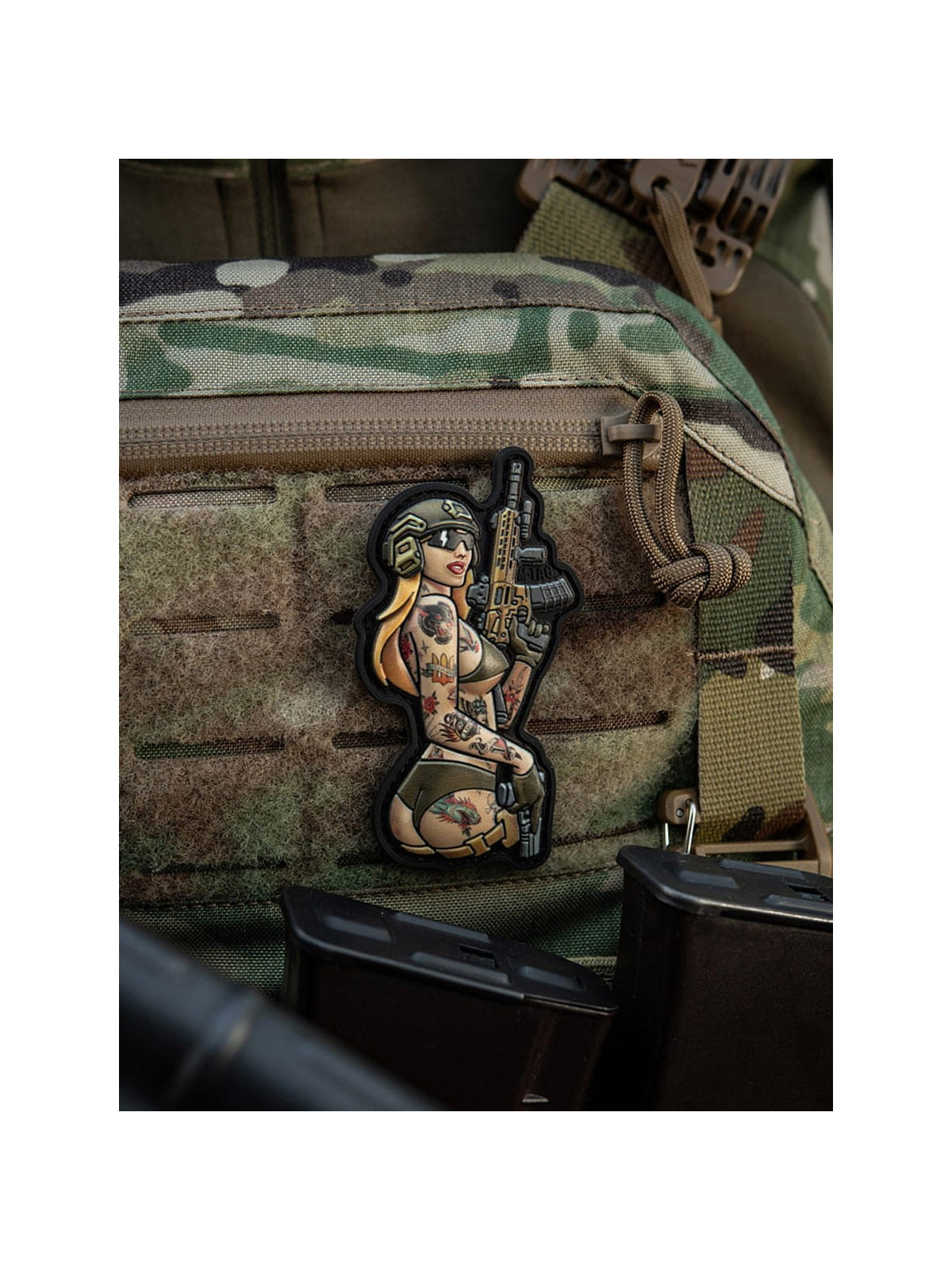 M-TAC Naszywka Tactical Girl Nr4 Tattoo Panther Czarna