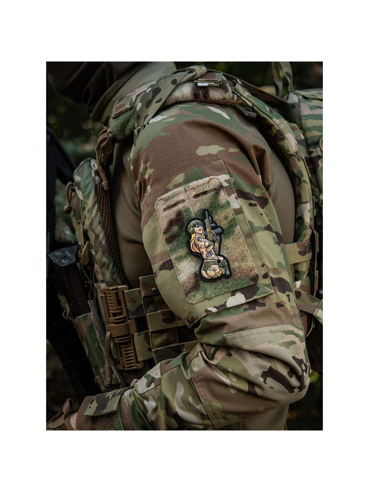 M-TAC Naszywka Tactical Girl Nr4 Tattoo Panther Czarna
