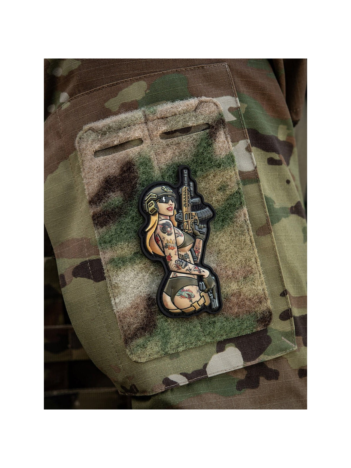 M-TAC Naszywka Tactical Girl Nr4 Tattoo Panther Czarna