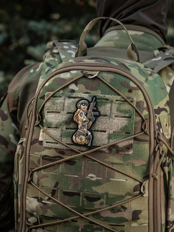 M-TAC Naszywka Tactical Girl Nr4 Tattoo Panther Czarna