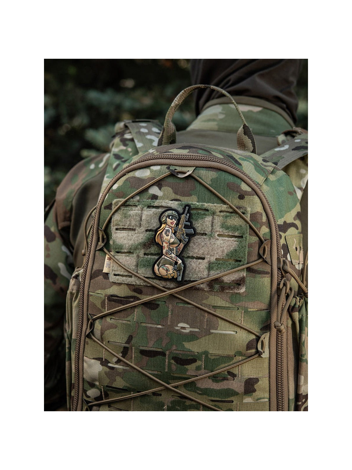 M-TAC Naszywka Tactical Girl Nr4 Tattoo Panther Czarna