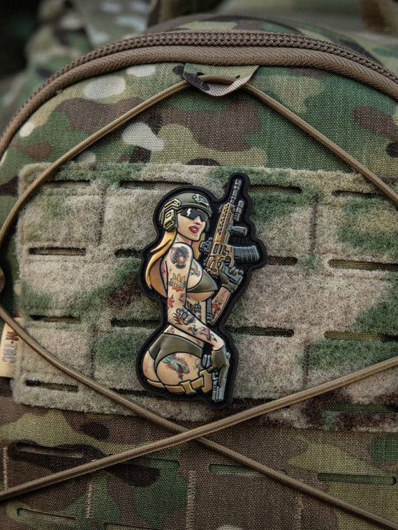M-TAC Naszywka Tactical Girl Nr4 Tattoo Panther Czarna