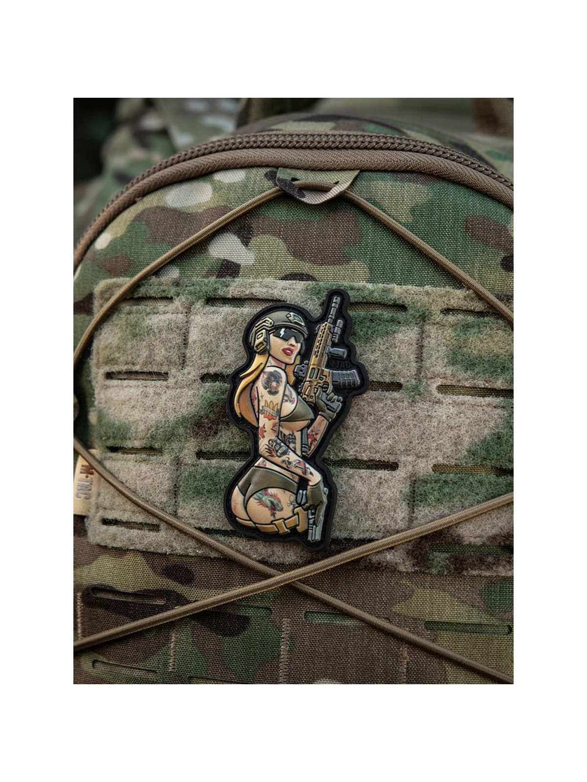 M-TAC Naszywka Tactical Girl Nr4 Tattoo Panther Czarna
