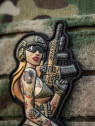 M-TAC Naszywka Tactical Girl Nr4 Tattoo Panther Czarna