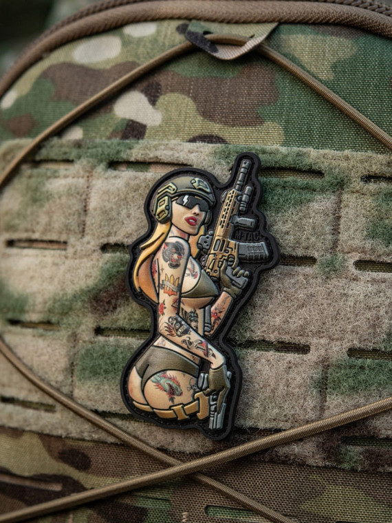M-TAC Naszywka Tactical Girl Nr4 Tattoo Panther Czarna