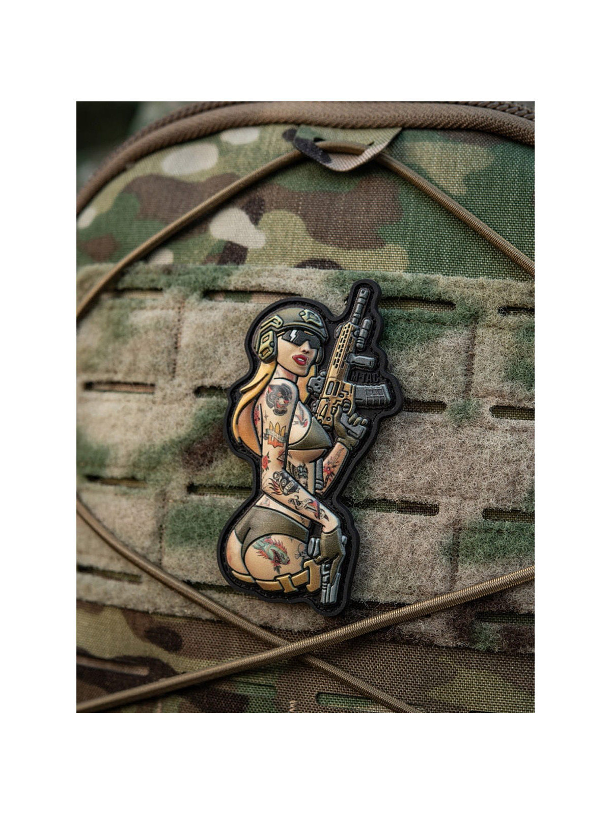 M-TAC Naszywka Tactical Girl Nr4 Tattoo Panther Czarna