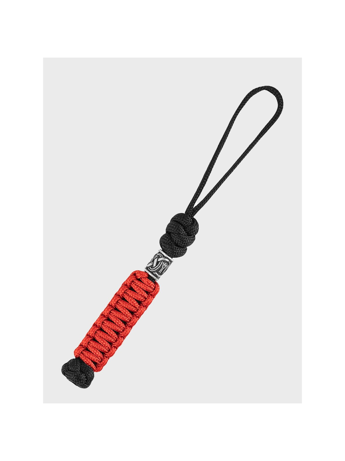 M-TAC Brelok paracord zawieszka Loop Snake Scandinavian czarno-czerwony