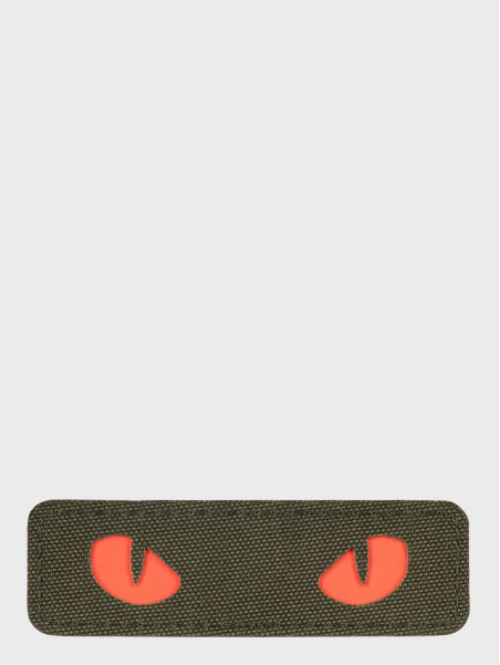 M-TAC Naszywka Kocie Oczy CAT EYES LASER Cut Zielono-czerwona Fluorescencyjna
