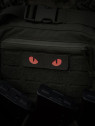M-TAC Naszywka Kocie Oczy CAT EYES LASER Cut Zielono-czerwona Fluorescencyjna