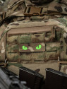 M-TAC Naszywka Kocie Oczy CAT EYES LASER Cut Multicam-zielona Fluorescencyjna