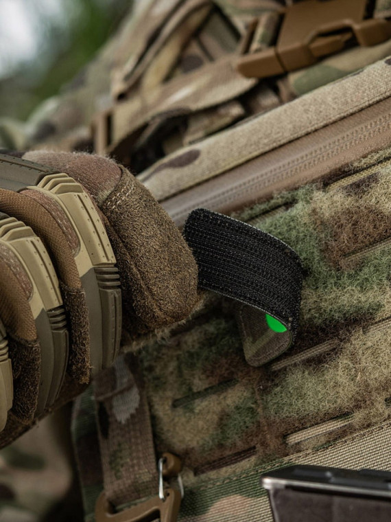 M-TAC Naszywka Kocie Oczy CAT EYES LASER Cut Multicam-zielona Fluorescencyjna