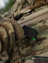 M-TAC Naszywka Kocie Oczy CAT EYES LASER Cut Multicam-zielona Fluorescencyjna