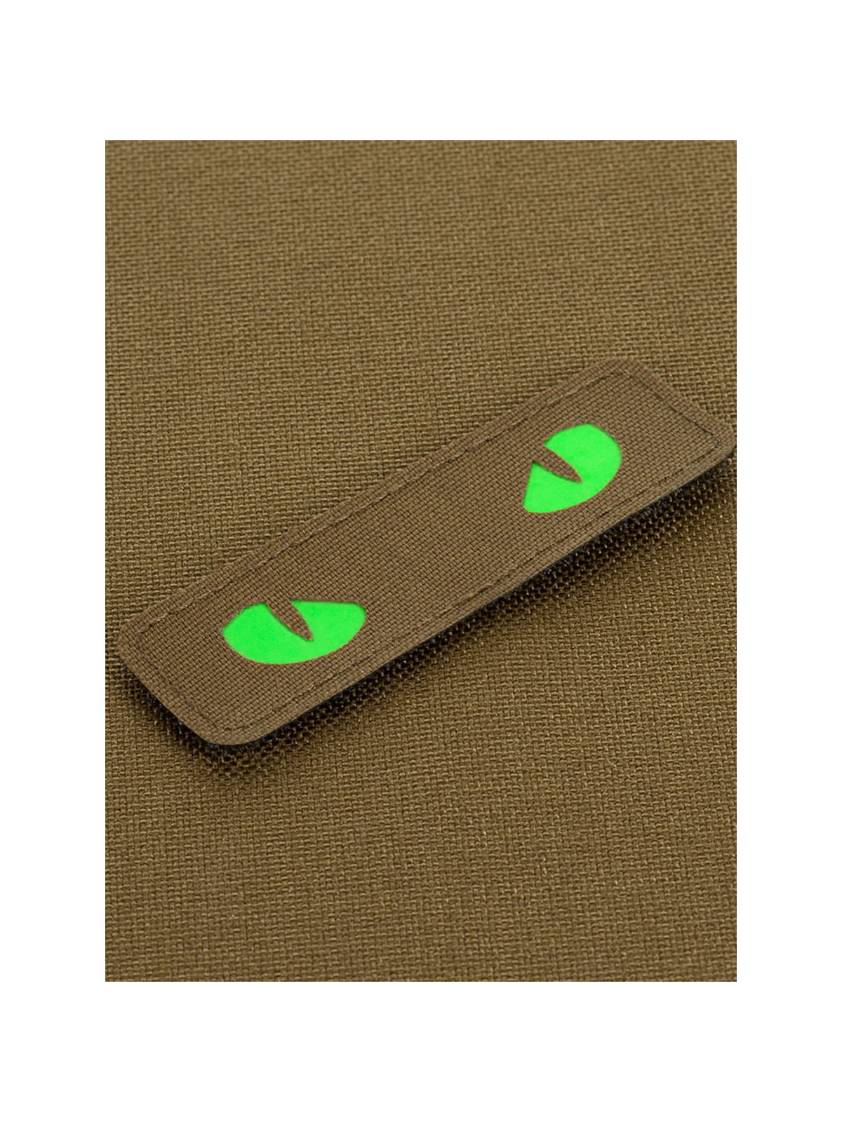 M-TAC Naszywka Kocie Oczy CAT EYES LASER Cut Coyote-zielona Fluorescencyjna
