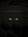 M-TAC Naszywka Kocie Oczy CAT EYES LASER Cut Coyote-zielona Fluorescencyjna