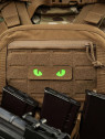 M-TAC Naszywka Kocie Oczy CAT EYES LASER Cut Coyote-zielona Fluorescencyjna