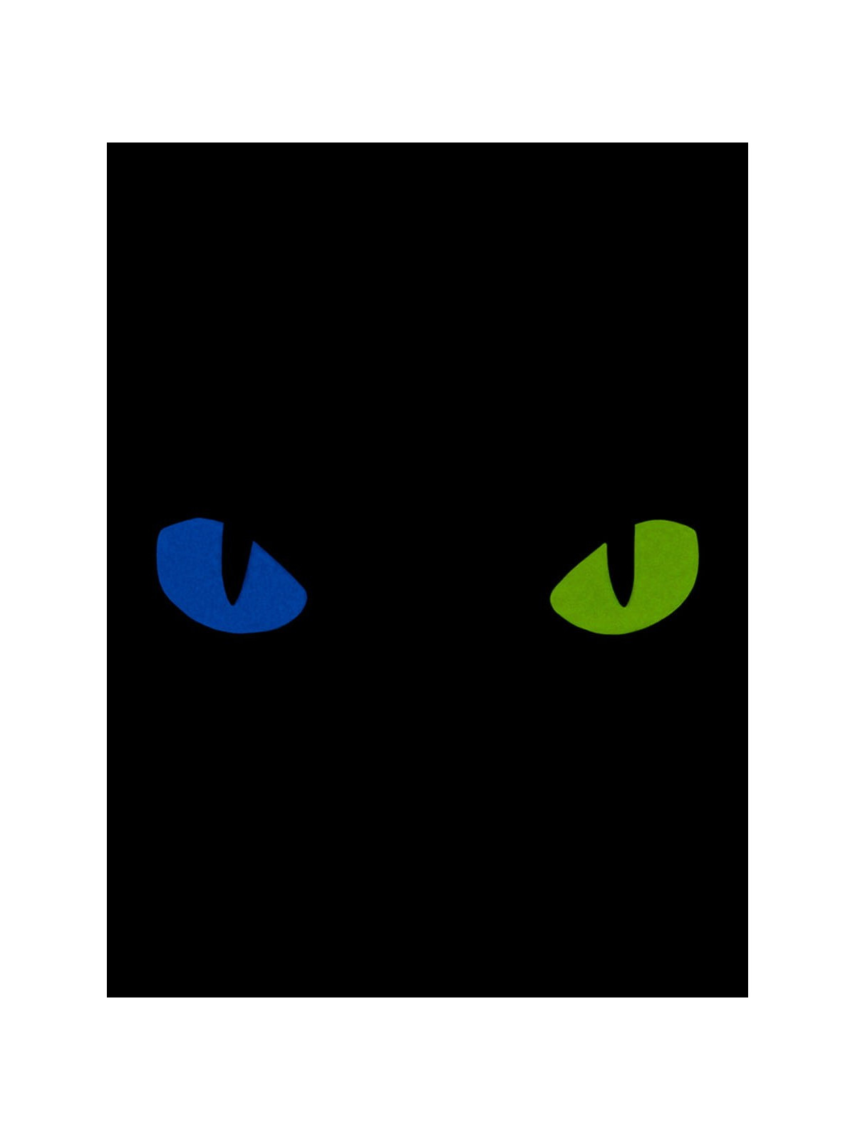 M-TAC Naszywka Kocie Oczy CAT EYES LASER Cut Coyote-niebiesko-żółta Fluorescencyjna