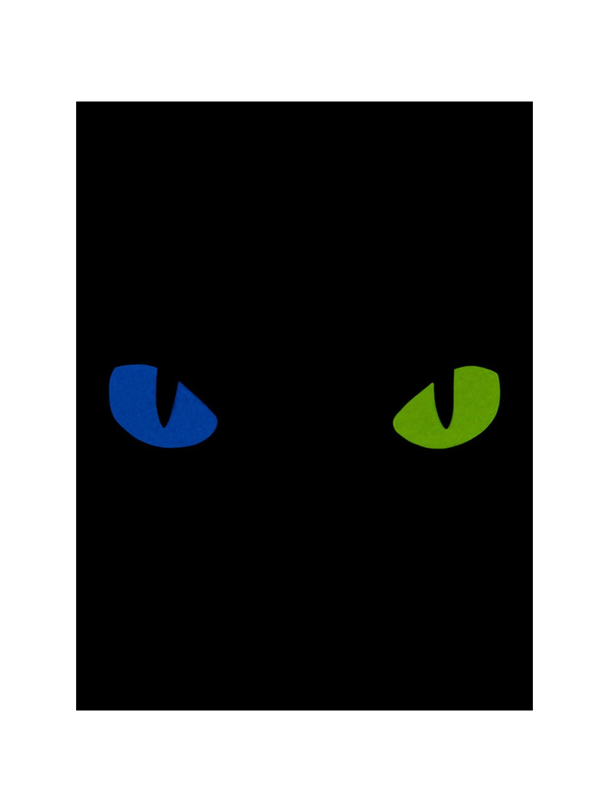 M-TAC Naszywka Kocie Oczy CAT EYES LASER Cut Czarno-żółto-niebieska Fluorescencyjna
